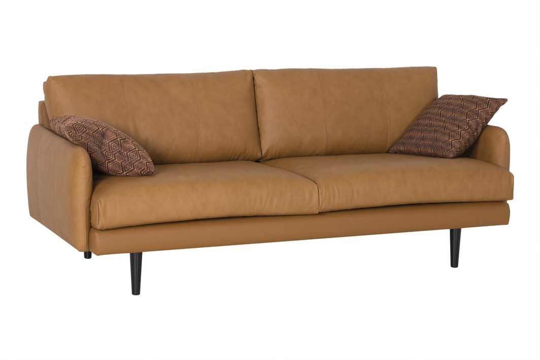 Noronen Heaven sohva nahka, vaaleanruskea. (Huom! Irtotyynyt myydään erikseen.)