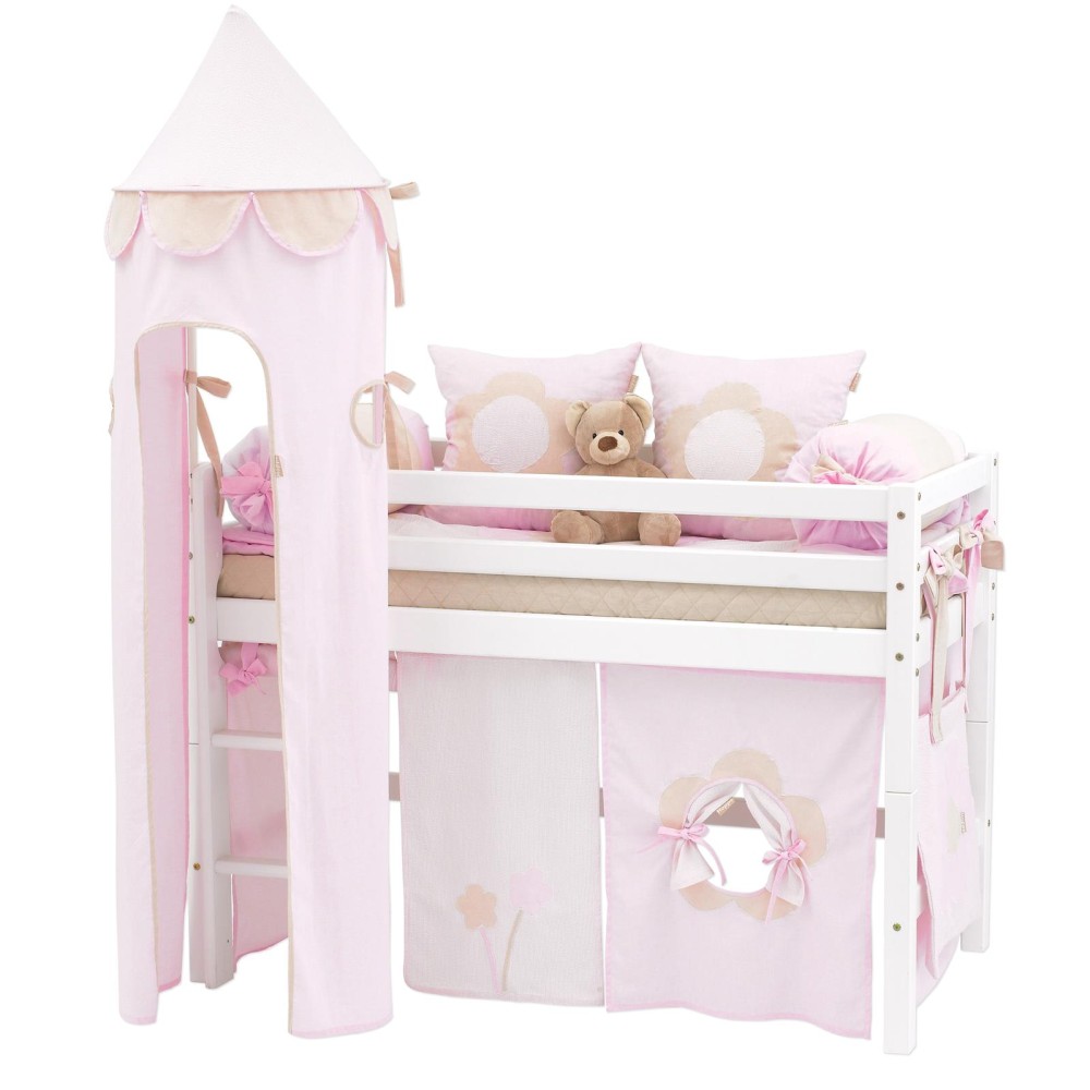 Hoppekids ECO Dream puolikorkea parvi 70x160 Fairytale Flower teemalla