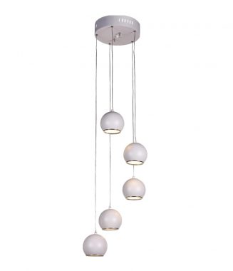Bollen 5 LED riippuvalaisin, valkoinen