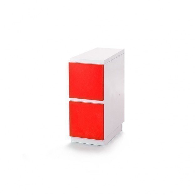 Muurame Piccolo-Mup laatikosto, valkoinen/punainen