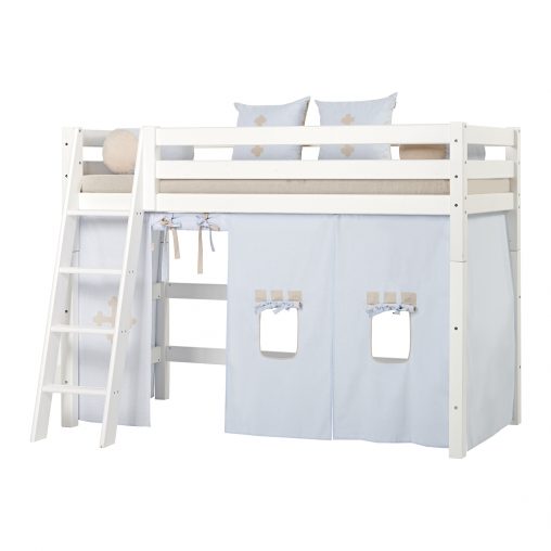 Hoppekids ECO Luxury keskikorkea parvisänky 90x200 teemalla (Fairytale Knight)