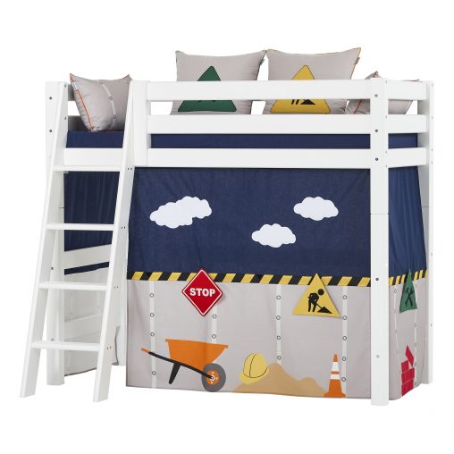 Hoppekids ECO Luxury keskikorkea parvisänky 70x160 teemalla (Unicorn