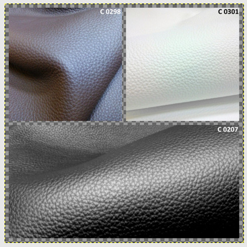Corsica värimallit: C 0298 suklaanruskea, C 0301 valkoinen ja C 0207 musta. 