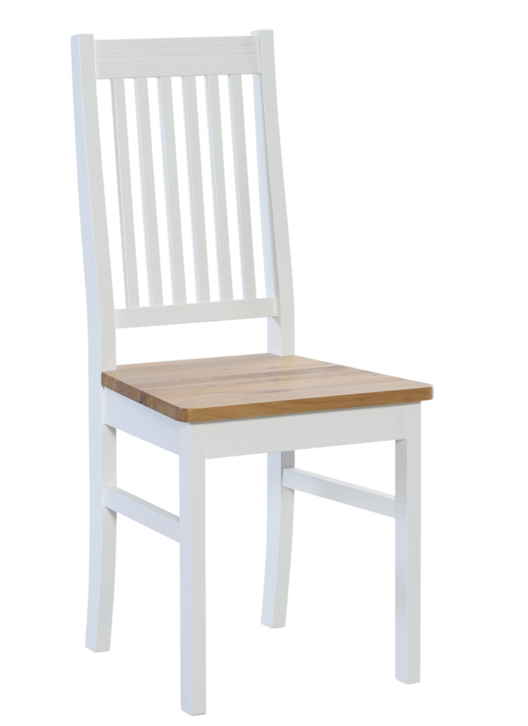 Emmi tuoli, valkoinen/tammi