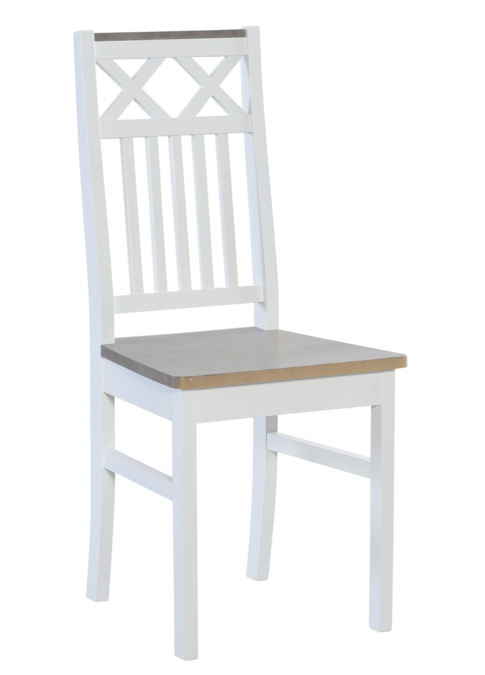 Emilia tuoli, valkoinen/harmaa