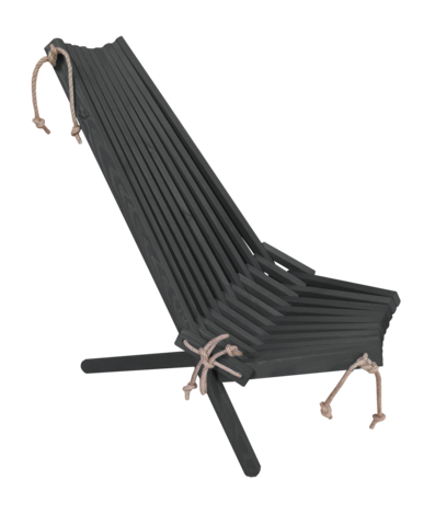 EcoFurn Ekotuoli NEW, musta mänty