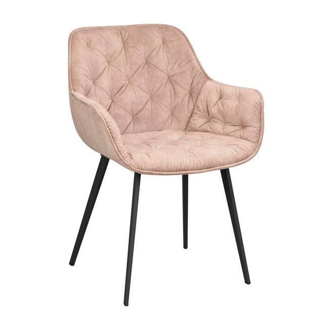 Gilroy tuoli, beige sametti/musta