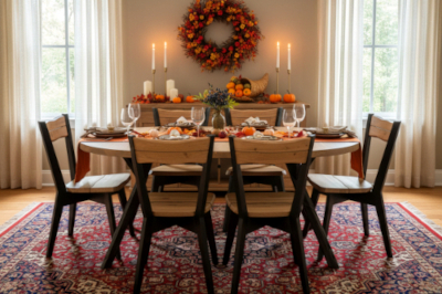 Lana pyöreä lankkupöytä miljöökuva jatkopalalla