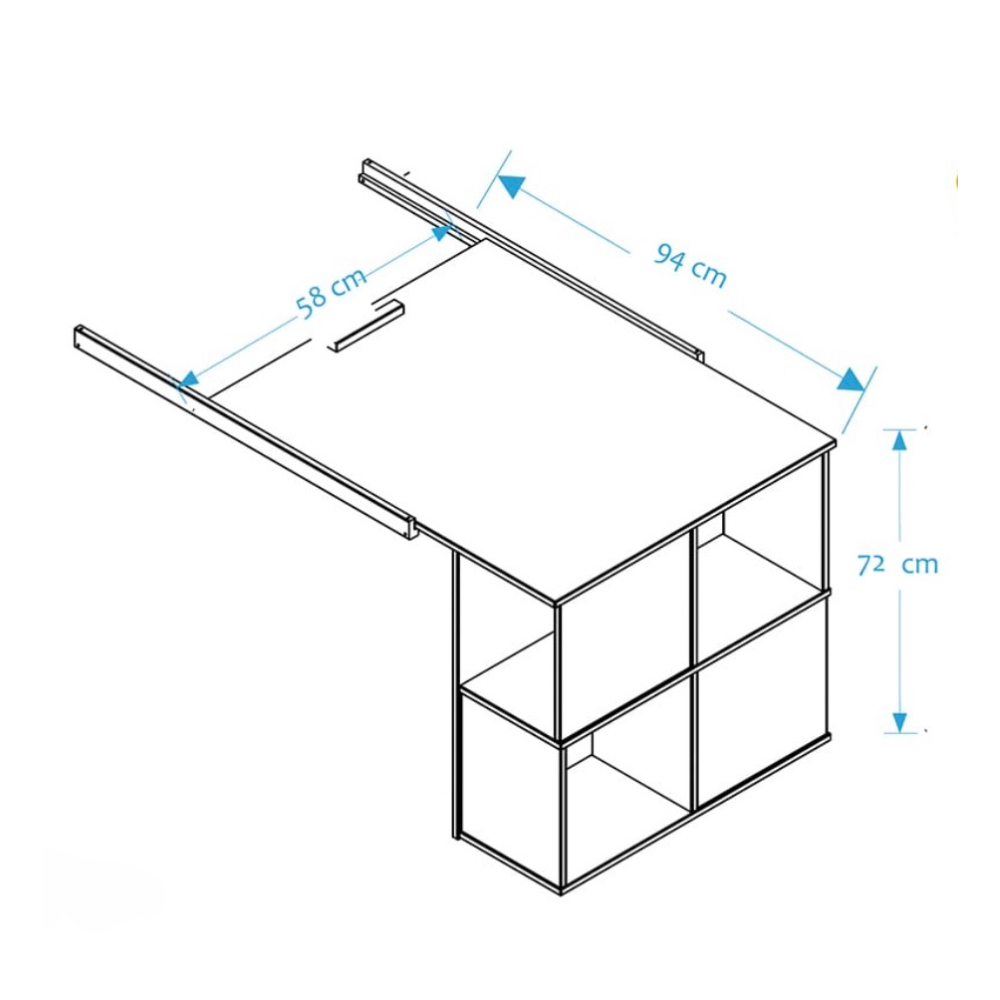 Pöytätaso mittakuva