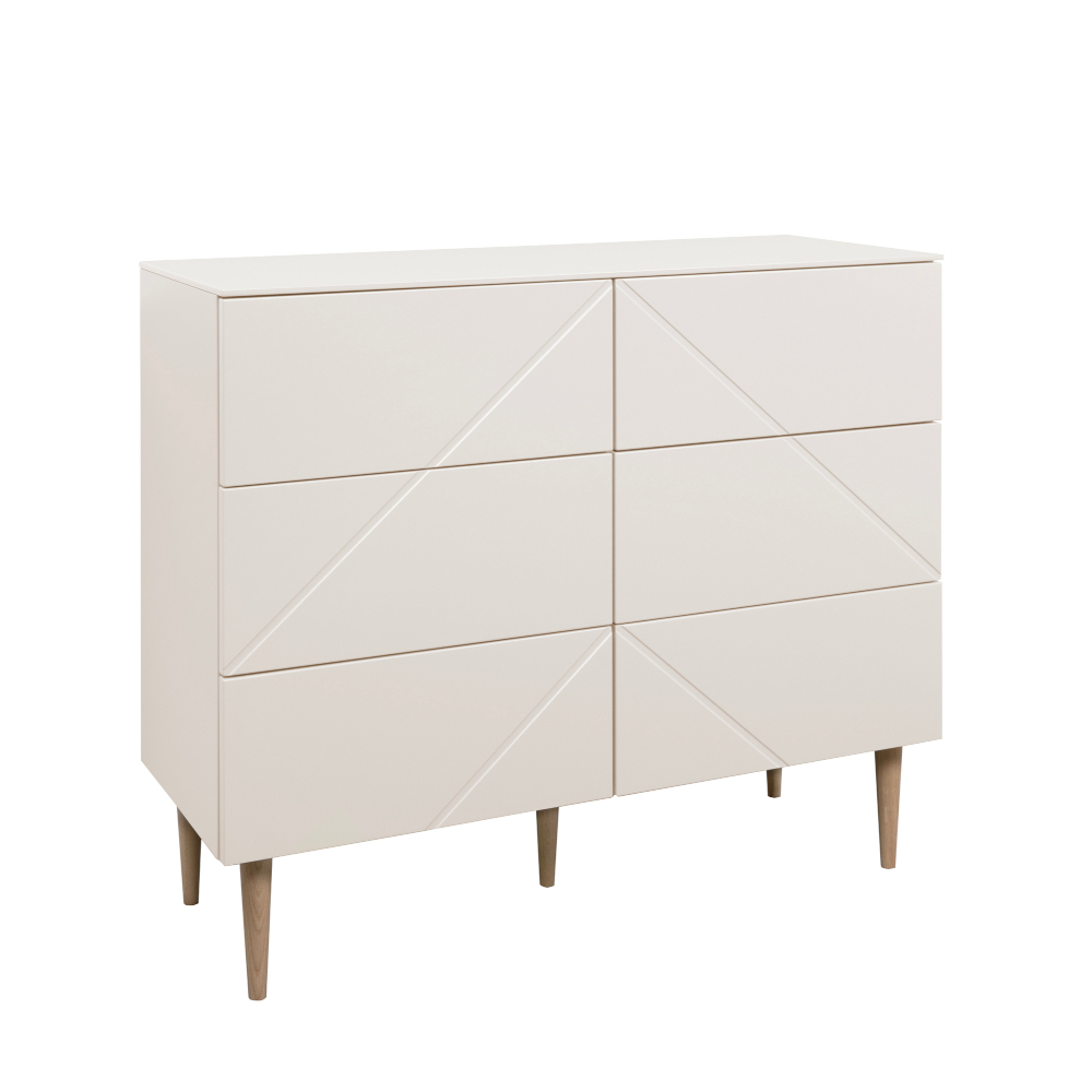 Vilja lipasto 100 6ltk, kaura