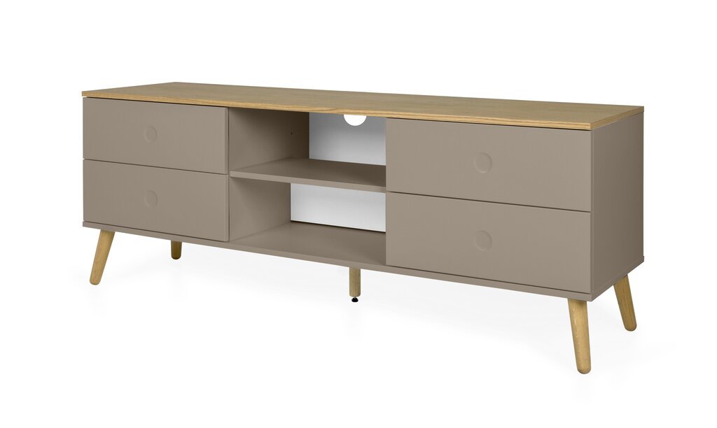 Dot tv-taso 4D, Soft Taupe/Oak