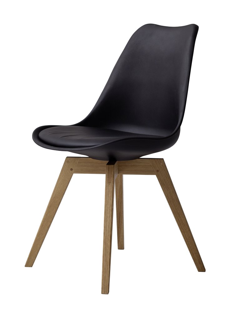 Bess ruokatuoli, Black/Oak