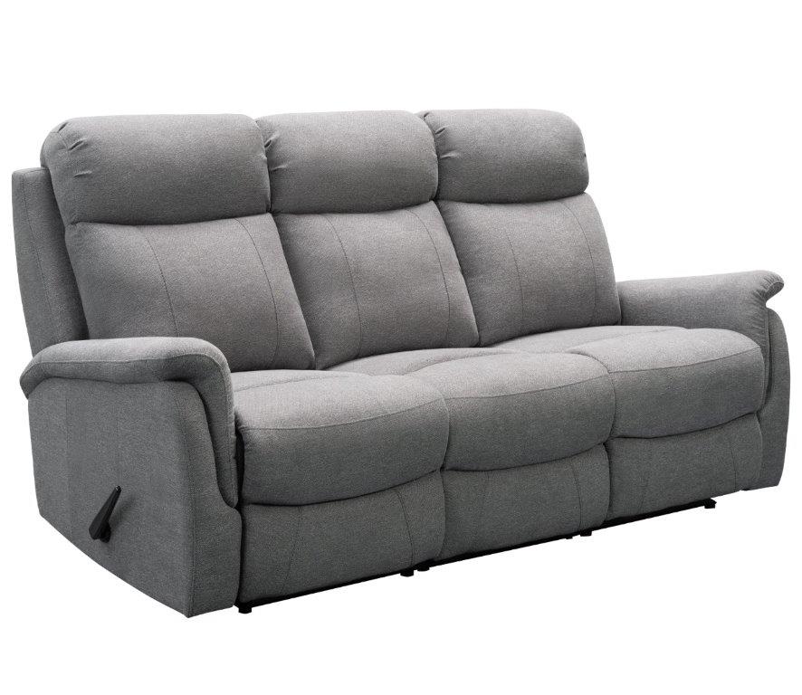 Rubin recliner sohva 3-istuttava, harmaa