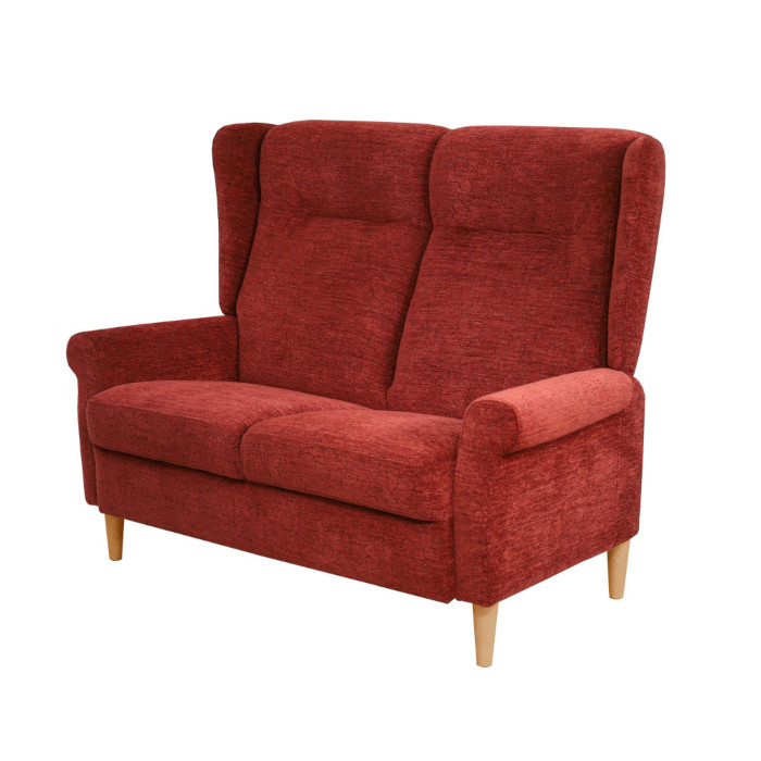 Madeleine sohva 2-istuttava, Flora 8 punainen