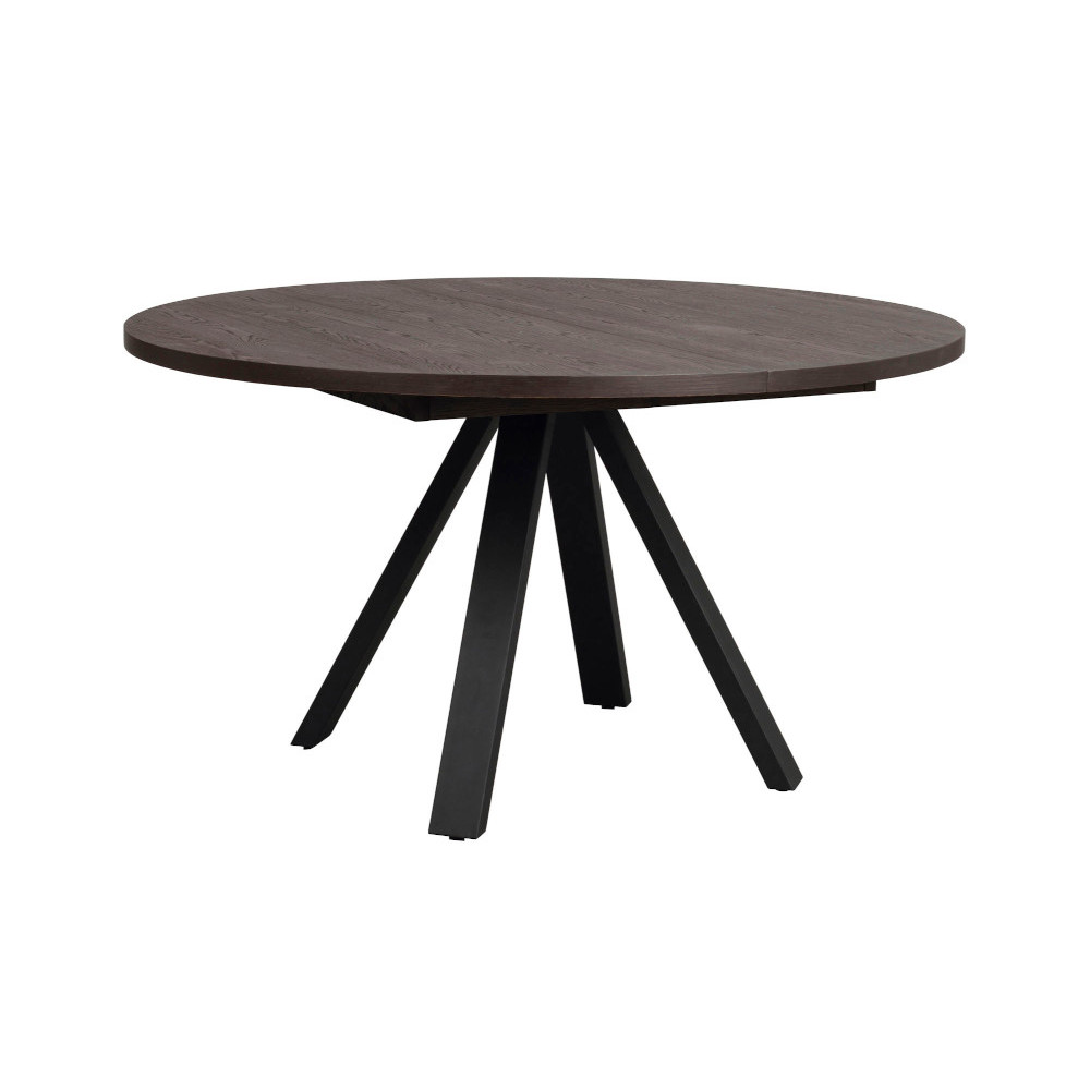 Rowico Maddock pyöreä pöytä, ruskea/mustat jalat