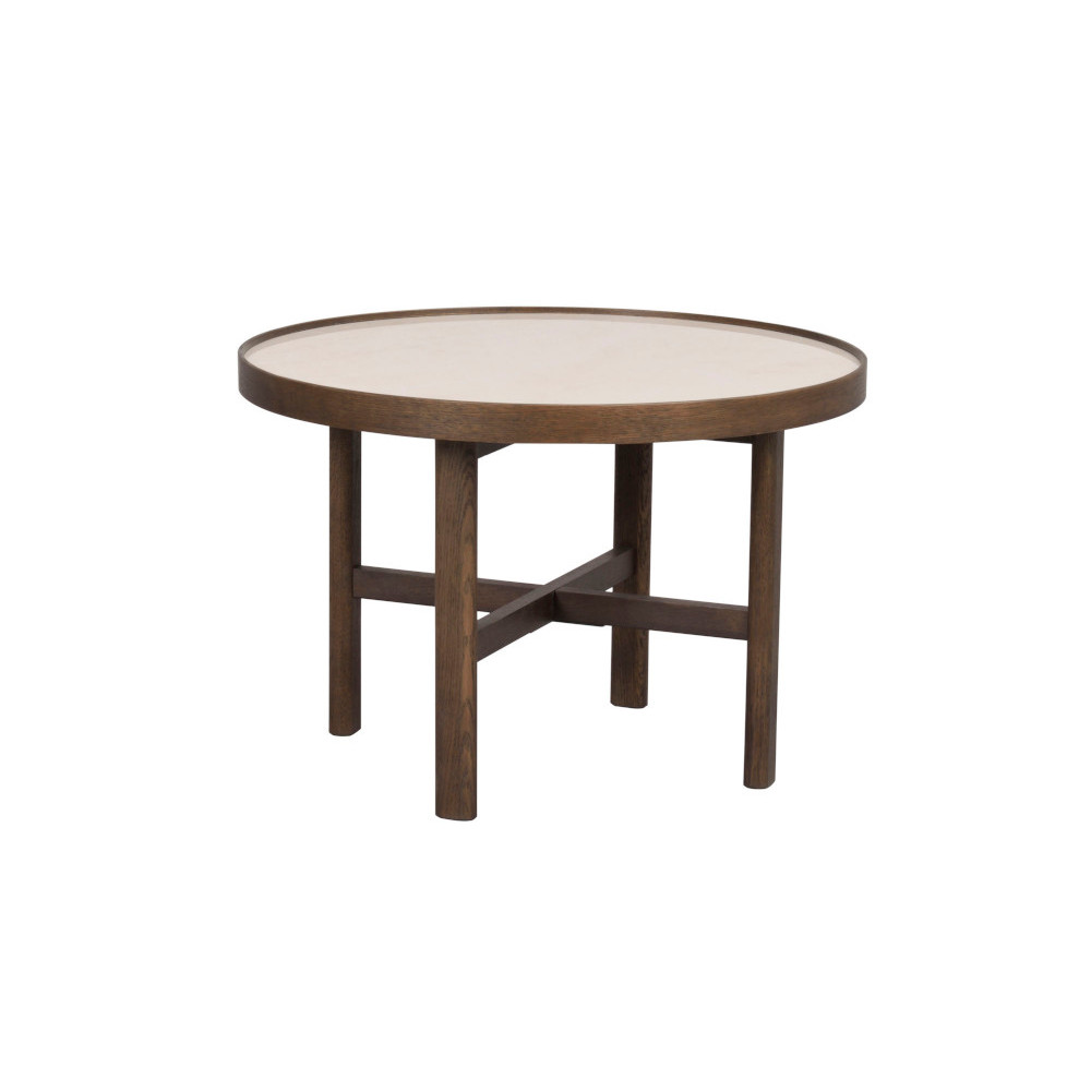 Rowico Marsden kahvipöytä 60x60 cm, beige/ruskea