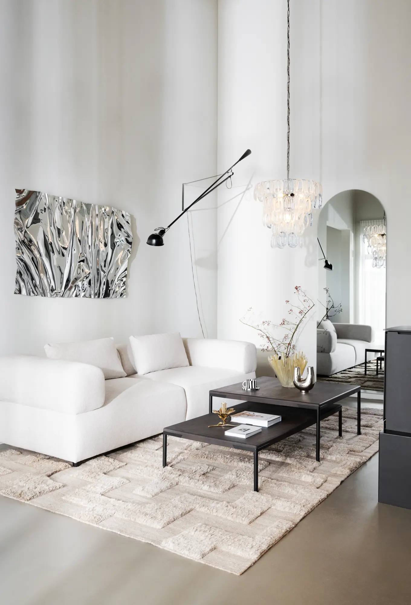 Rowico Farrell sohvapöytä suorakaide (korkeus 27 cm) miljöökuva