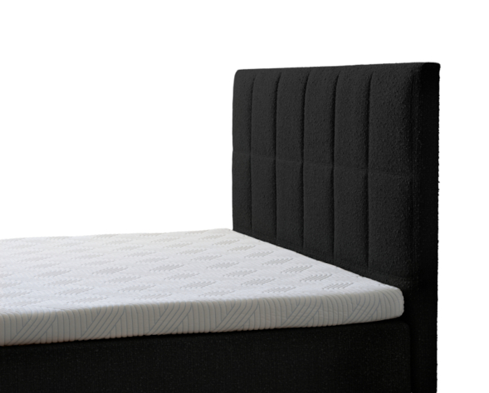 TEMPUR® Break Box Square sängynpääty, musta