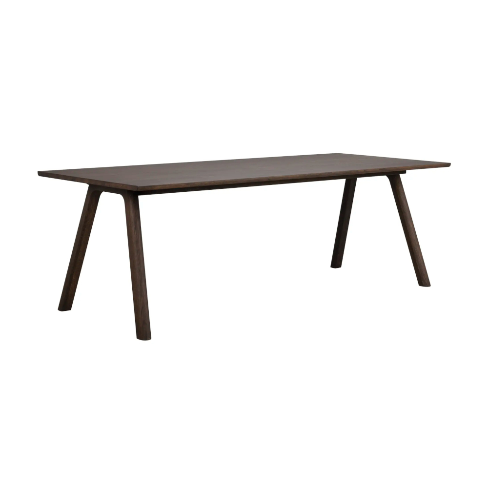 Rowico Clapperton ruokapöytä 220x95, ruskea