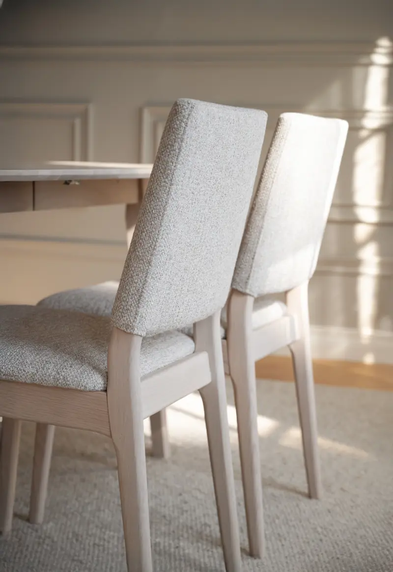 Rowico Medford ruokatuoli miljöökuva, valkopesty/beige