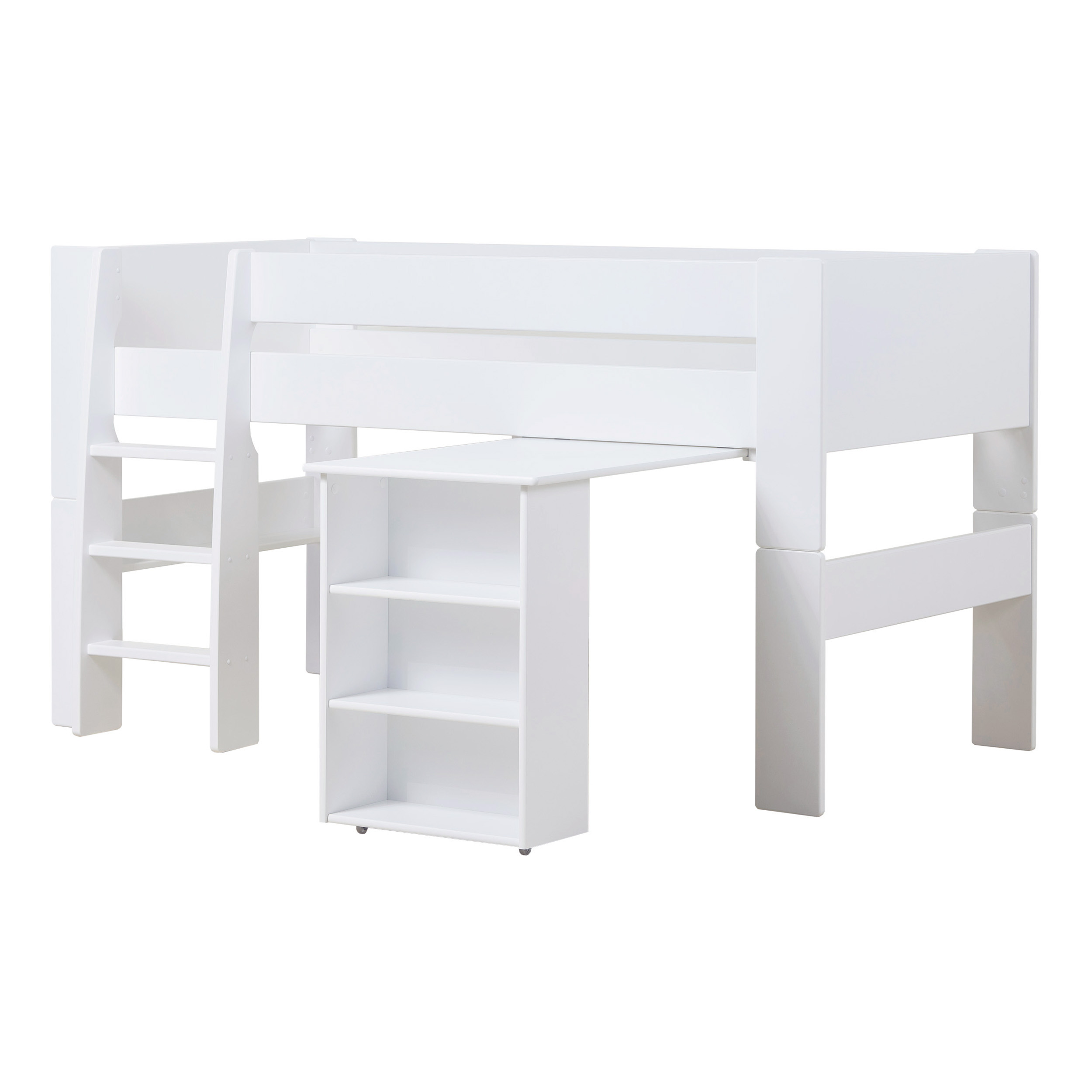 Hoppekids PURE puoliparvi ulosvedettävällä työpöydällä 90x200