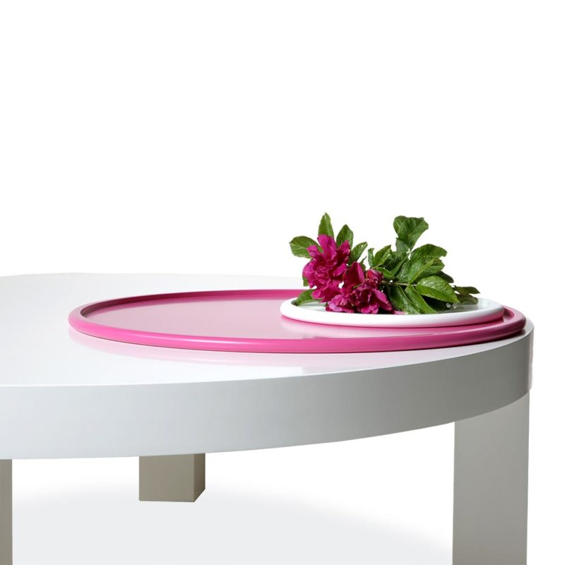 Kaani Jazz pyöreä sohvapöytä puujaloilla miljöökuva