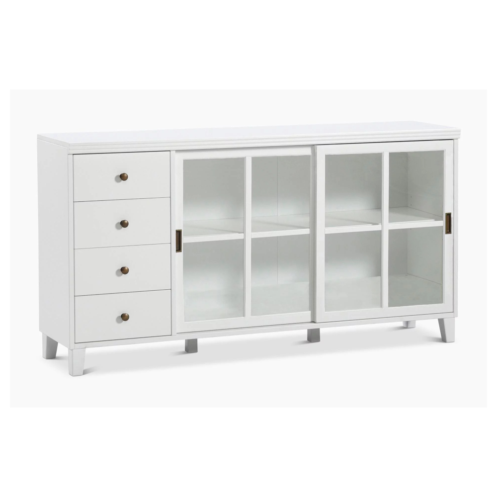 Gustav senkki jaloilla ja lasiovilla 159, valkoinen