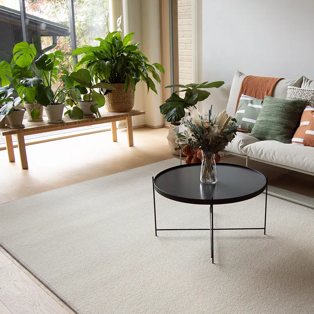 Inari villamatto miljöökuva, luonnonvalkoinen