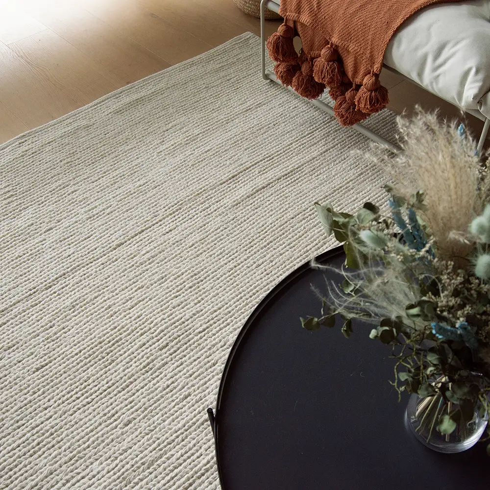 Anna villamatto miljöökuva, luonnonvalkoinen