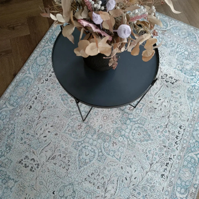 Cecilia itämainen matto miljöökuva, beige-sininen