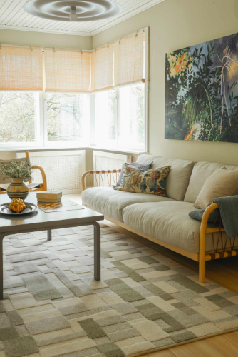 VM Carpet Domino villamatto miljöökuva, vihreä