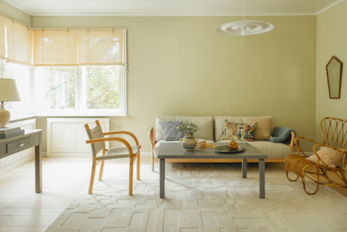 VM Carpet Domino villamatto miljöökuva, valkoinen