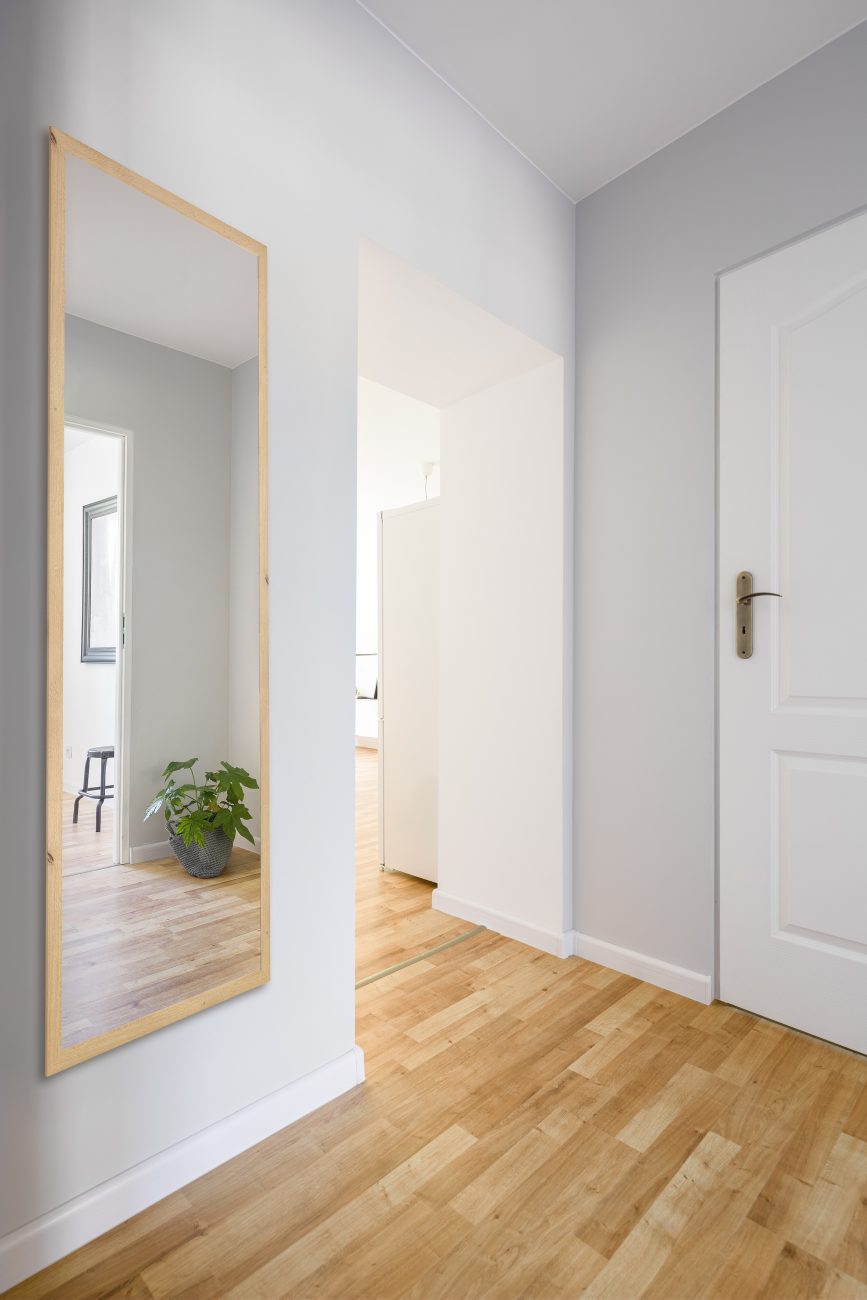 Seinäpeili 66x166 miljöökuva, tammi