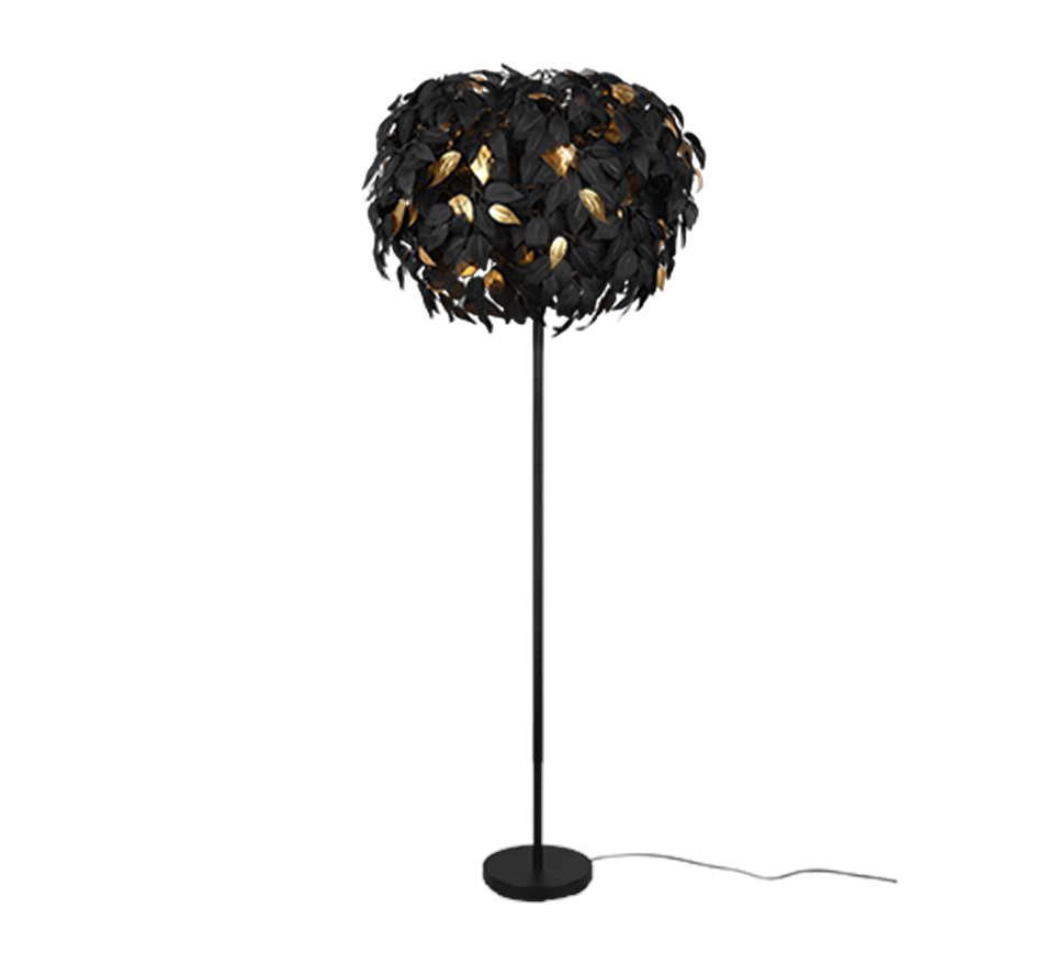 Lehti lattiavalaisin, musta