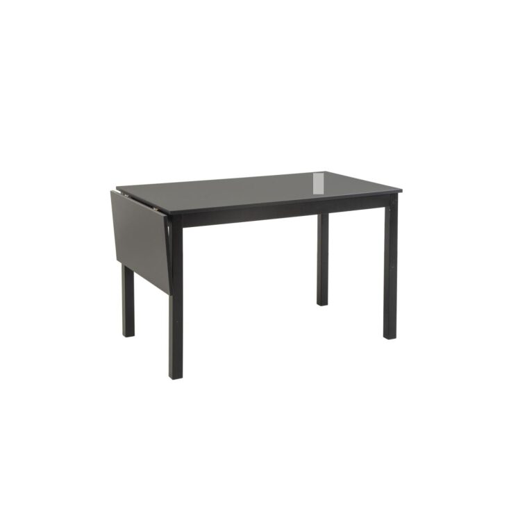 Huurre klaffipöytä 115x68+32, musta