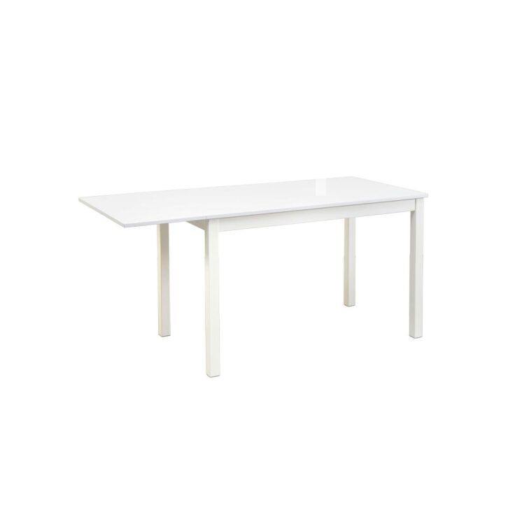 Huurre klaffipöytä 115x68+32, valkoinen