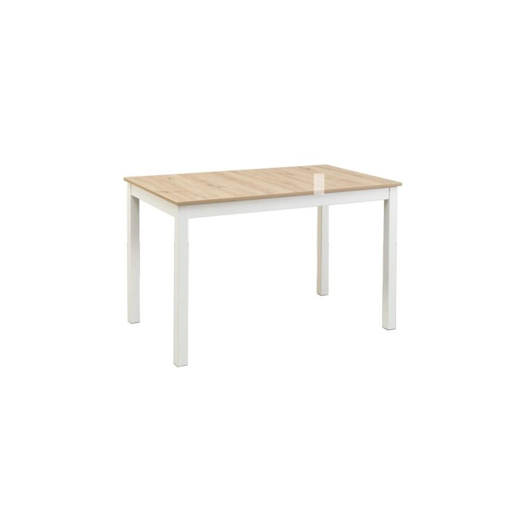 Huurre ruokapöytä 115x68, valkoinen/tammi