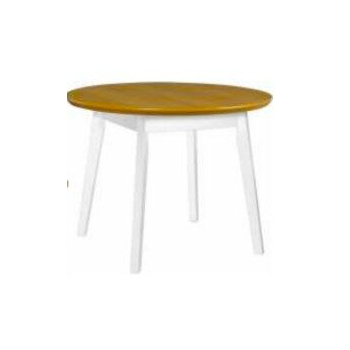 Ranta pyöreä jatkettava pöytä, tammi/valkoinen