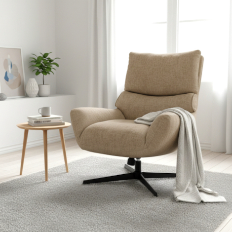 Forma nojatuoli miljöökuva, pellava