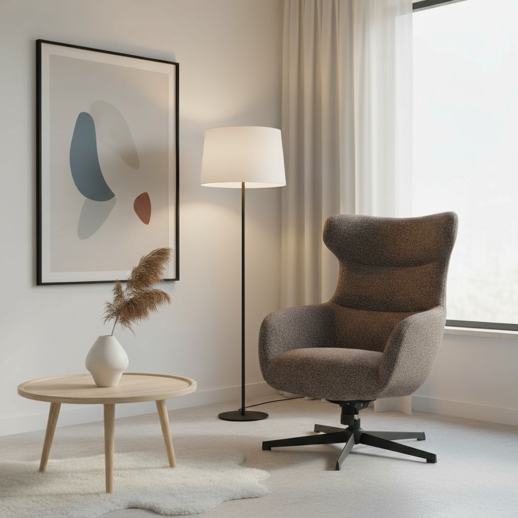 Armi lepotuoli miljöökuva, ruskea