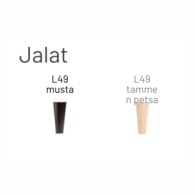 Jalkavärit: musta ja tammi