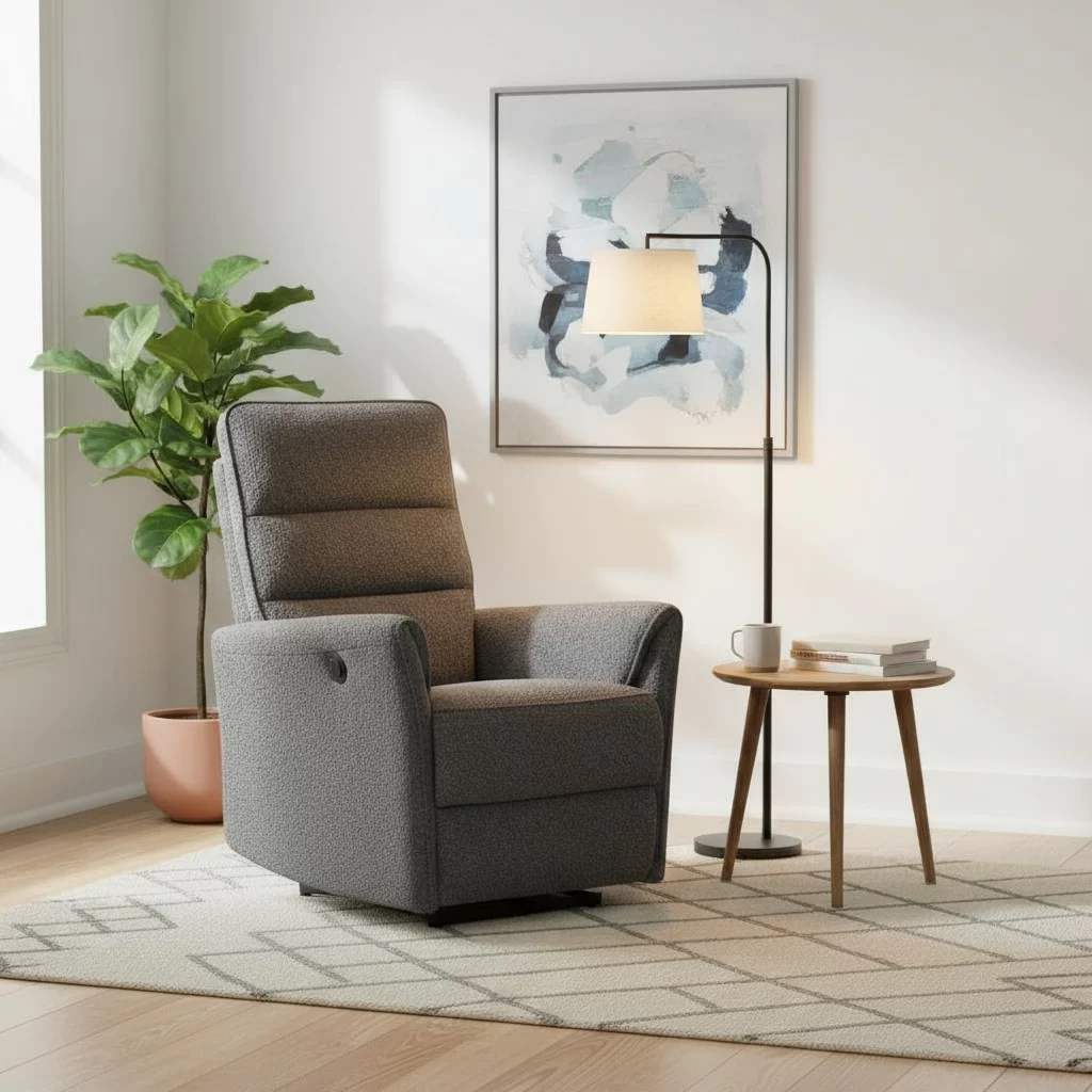 Lumo recliner miljöökuva, harmaa
