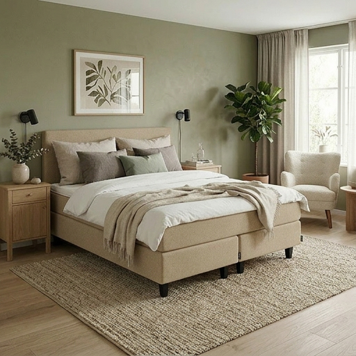 Juurikivi Pocket jenkkisänky 160/180 miljöökuva, Astra 3 Beige