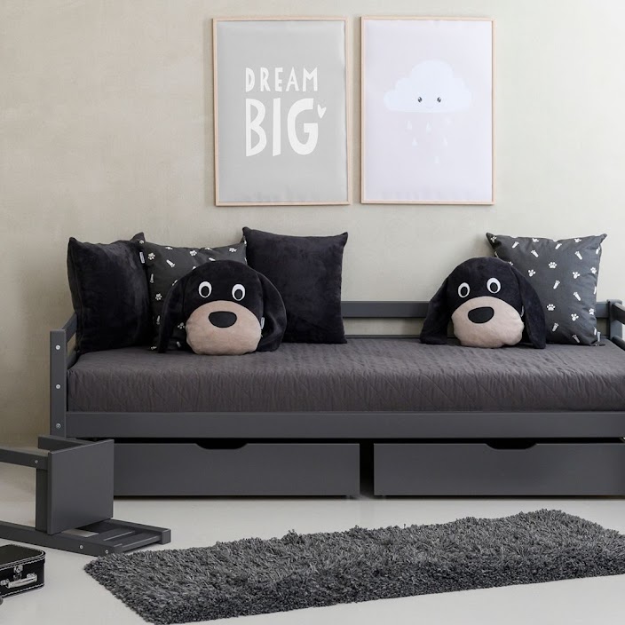 Basic sohvasänky 90x200 cm, Smoked Pearl miljöökuva