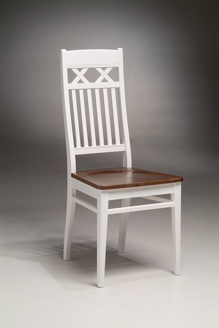 Woodman tuoli, valkoinen/ruskea