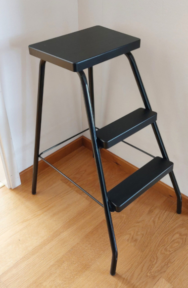 Porrasjakkara CLASSIC - 63 maalattu runko, musta/musta