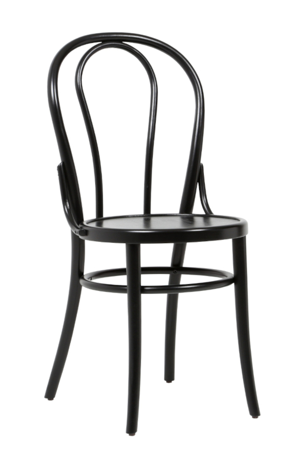 Bistro tuoli, musta