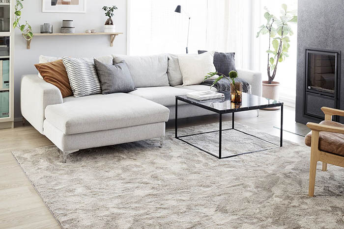 Silkkitie matto, 39 beige miljöökuva